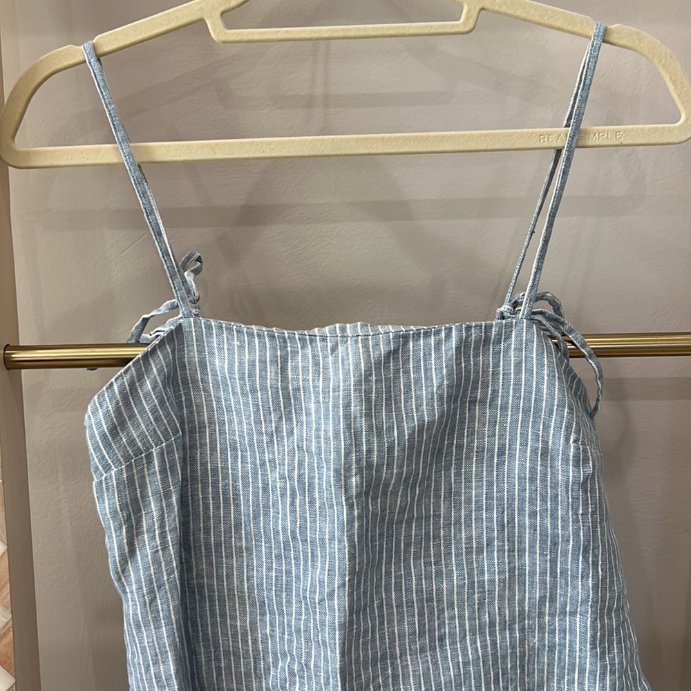 Reformation Blue Striped Dress - Picture 2 of 5